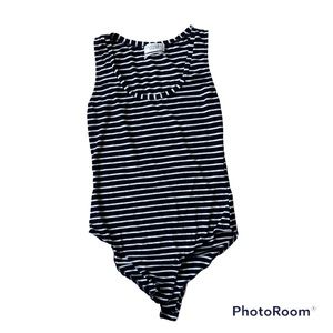 URBAN OUTFITTERS Out From Under Womens Tank striped bodysuit Size S